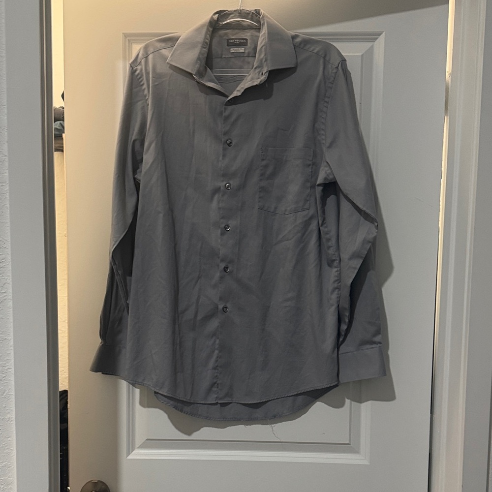 Van Heusen Charcoal Dress Shirt